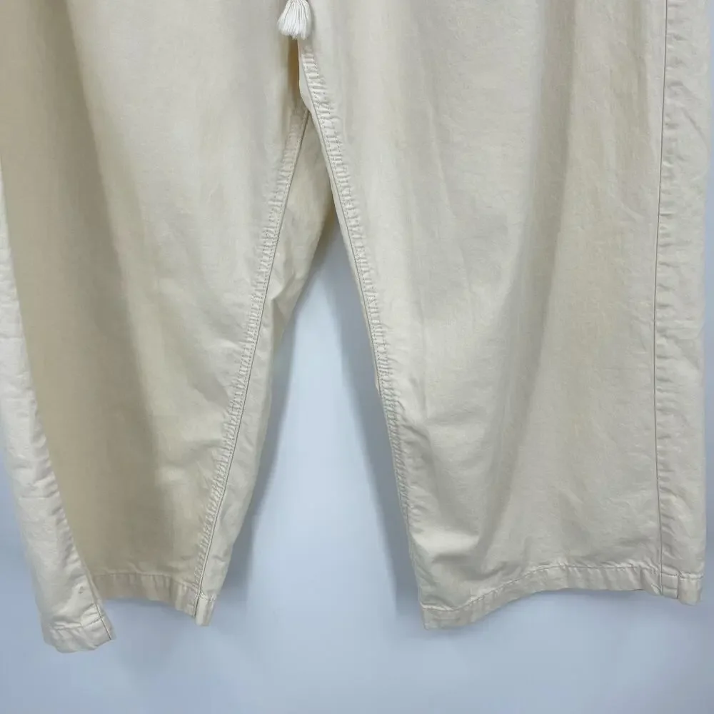 We The Free | Easy Peasy Pull-On Jeans in Irie Off White Drawstring Baggy Pant M